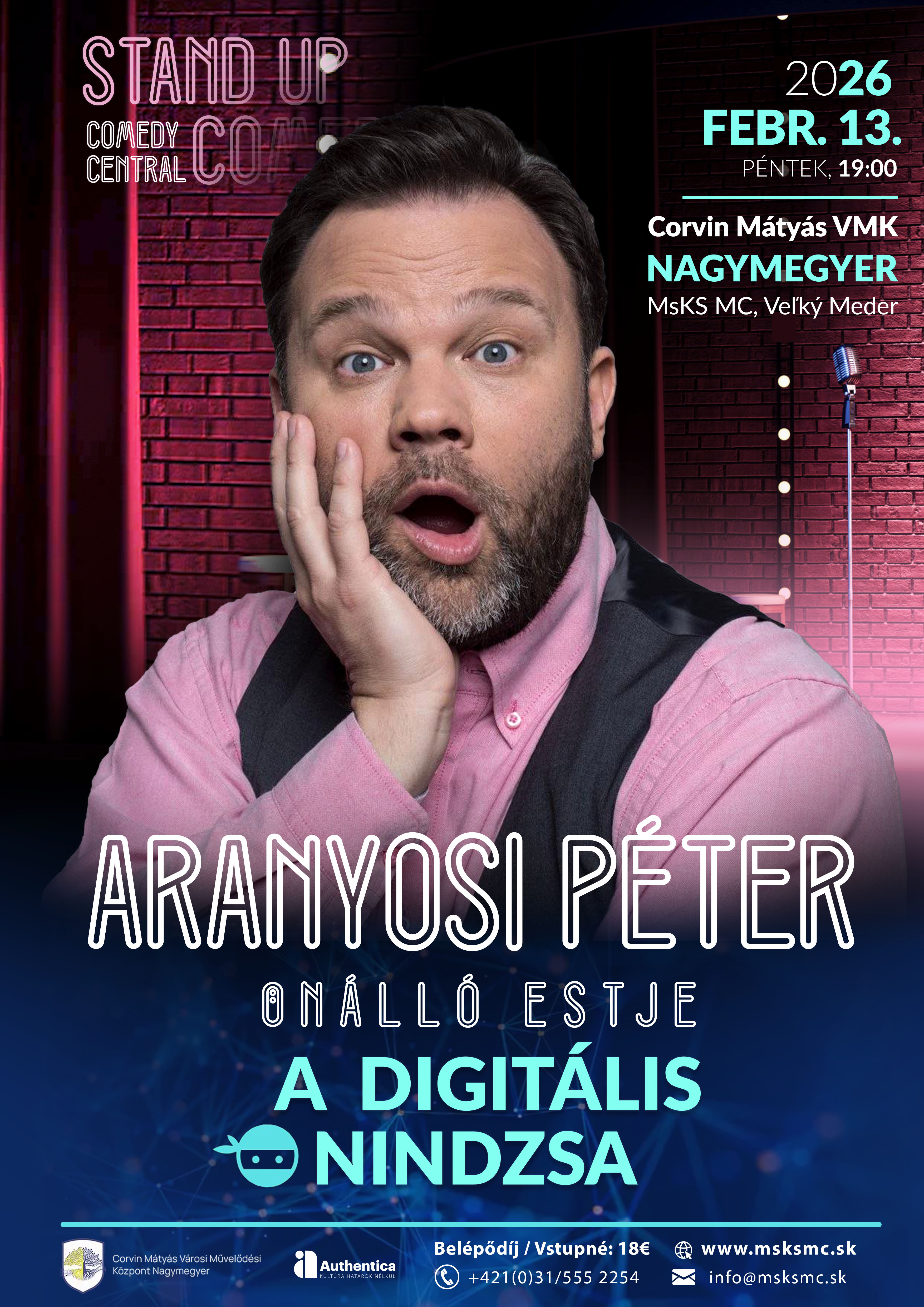 A digitális nindzsa |  ARANYOSI PÉTER humorista estje