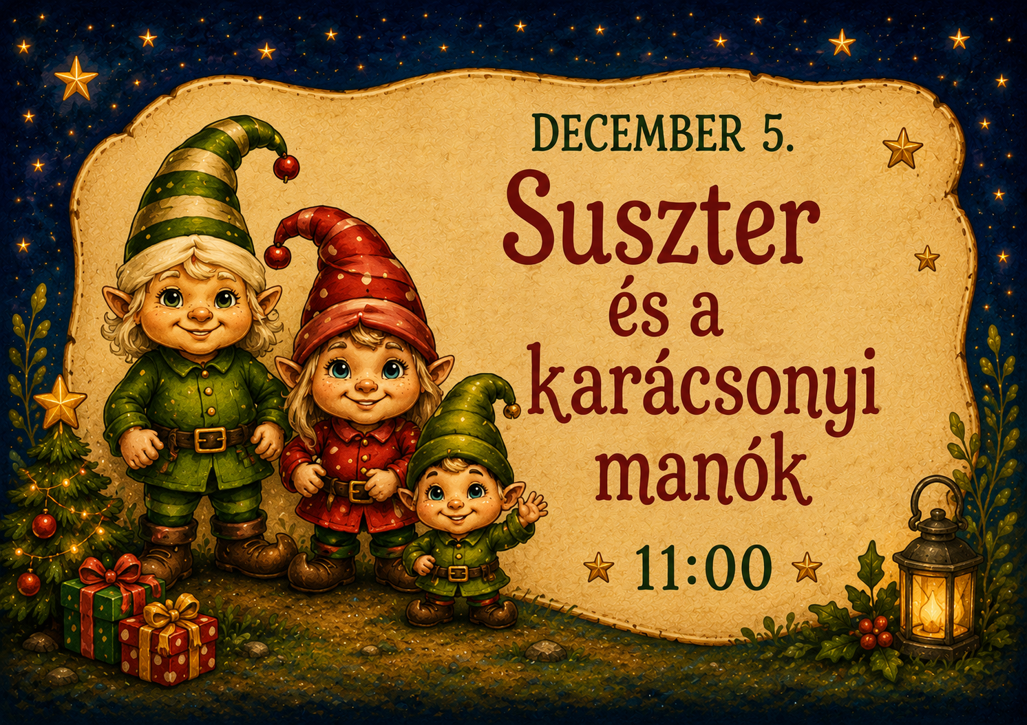 SUSZTER ÉS A KARÁCSONYI MANÓK